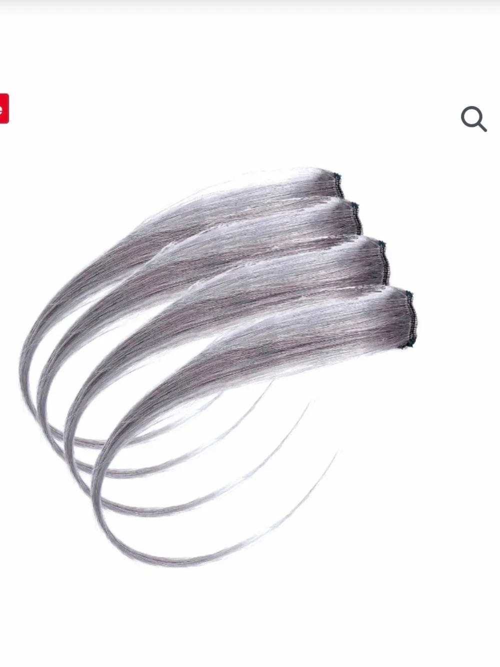 LAVENDER GREY HIGHLIGHTS 10 CLIP-IN HAIR EXTENSIONS
